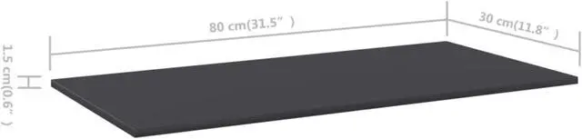 Alt view image 10 of 12 - vidaXL Floating Shelf Wall Mounted Bookshelf Board 4 Pcs Gray Engineered Wood