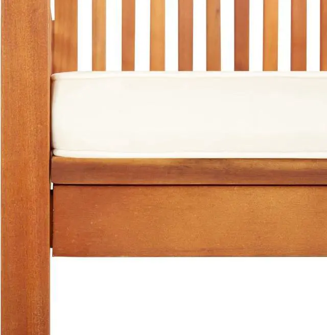 Alt view image 12 of 13 - vidaXL Modern Dining Chair Patio Dining Chair with Cushion Solid Wood Acacia