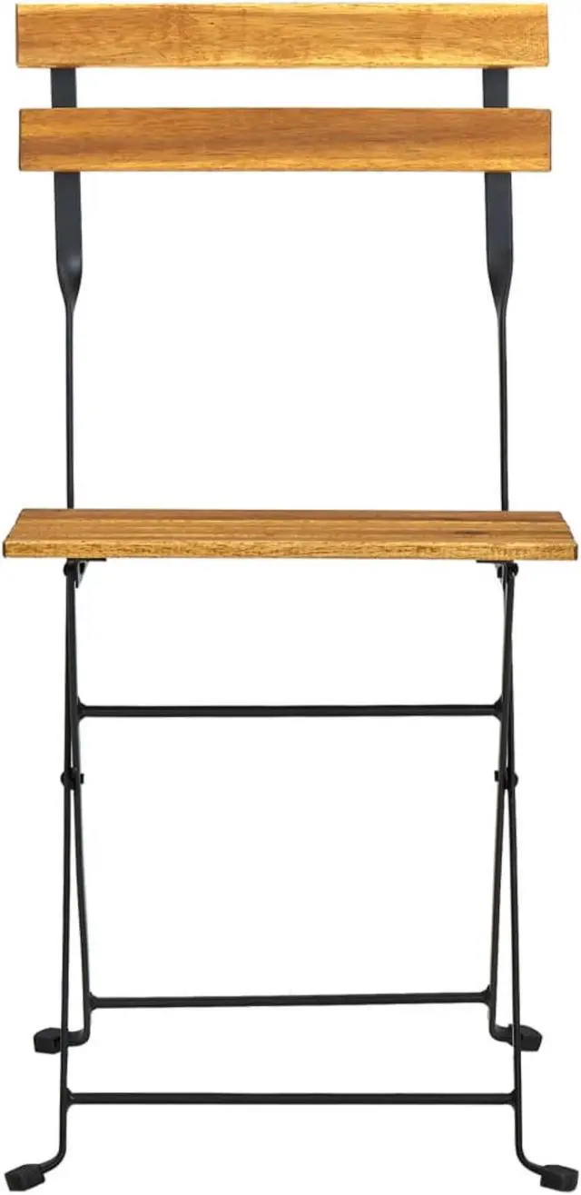 Alt view image 3 of 13 - vidaXL Folding Bistro Chair 4 pcs Solid Acacia Wood