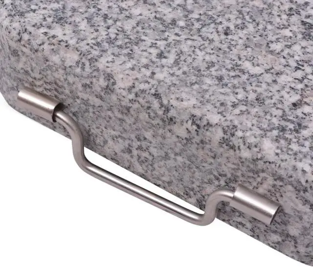 Alt view image 10 of 13 - vidaXL Umbrella Base Patio Parasol Stand for Poles of 1.5"/1.9" Granite 66.1 lb