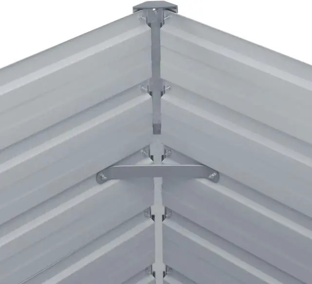 Alt view image 11 of 13 - vidaXL Raised Garden Bed Patio Raised Flower Bed Galvanized Steel Planter Green