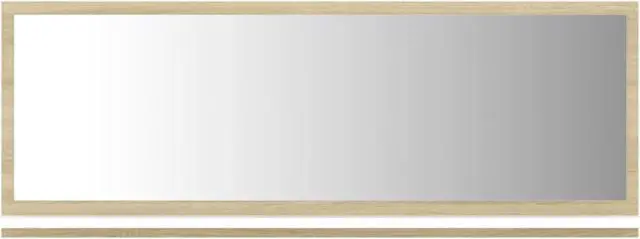 Alt view image 9 of 13 - vidaXL Mirror Wall Mounted Bath Mirror White and Sonoma Oak Engineered Wood