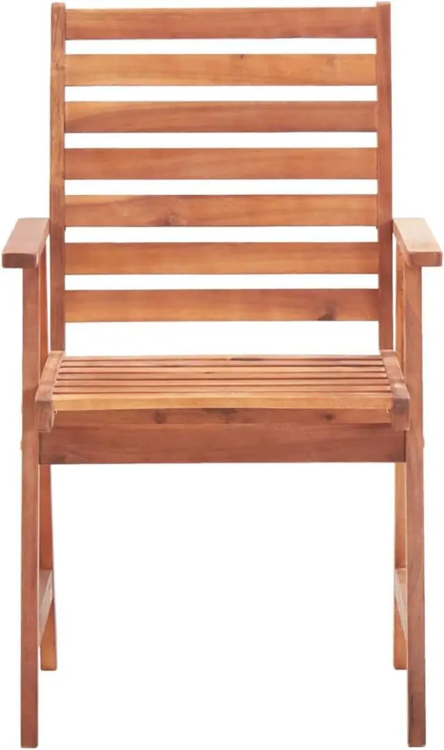Alt view image 3 of 11 - vidaXL Outdoor Dining Chairs 6 pcs Solid Acacia Wood