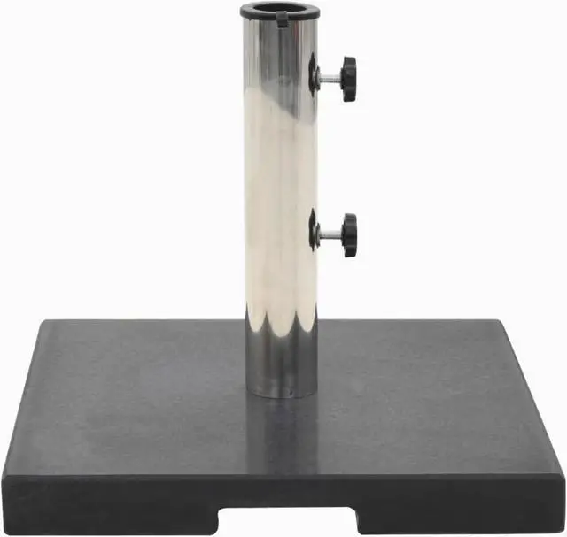 Alt view image 13 of 14 - vidaXL Umbrella Base Patio Parasol Stand for Poles of 1.5"/1.9" Granite 44.1 lb