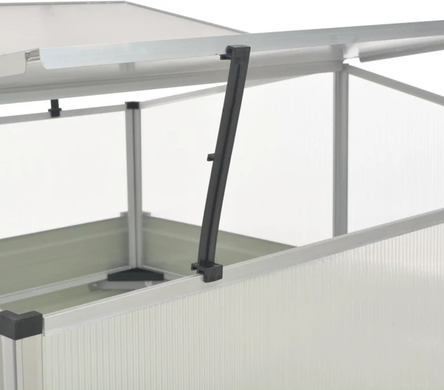 Alt view image 11 of 14 - vidaXL Raised Garden Bed Patio Raised Flower Bed Galvanized Steel Anthracite