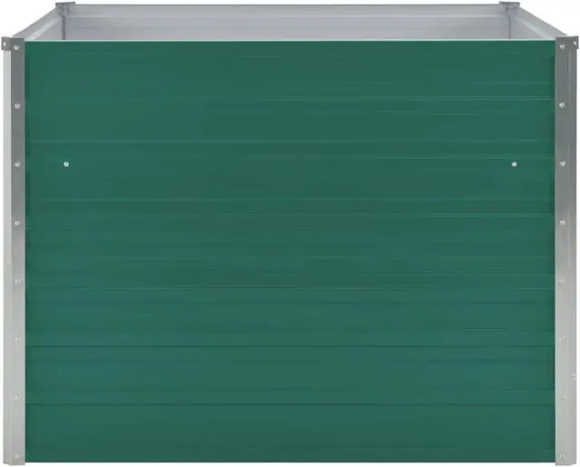 Alt view image 10 of 13 - vidaXL Raised Garden Bed Patio Raised Flower Bed Galvanized Steel Planter Green