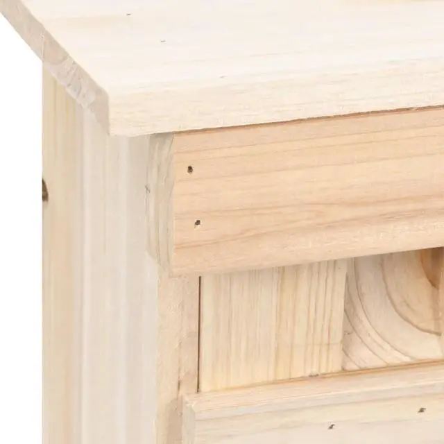 Alt view image 10 of 15 - vidaXL Sparrow House Nest Box with 5 Rooms for Outdoor Garden Solid Wood Fir