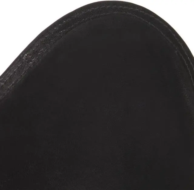 Alt view image 6 of 15 - vidaXL Foldable Butterfly Chair Black Real Leather