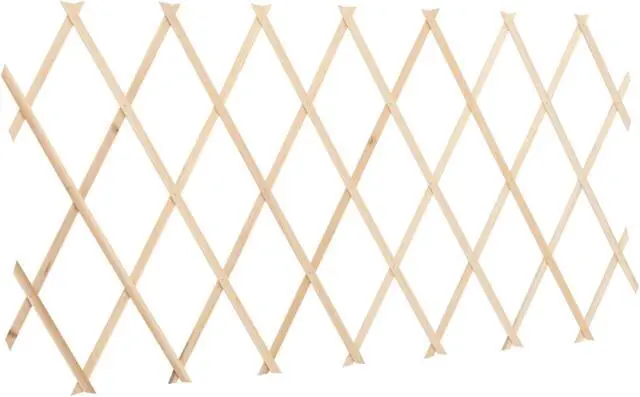 Alt view image 3 of 16 - vidaXL Trellis Fences Garden Trellis Lattice Fence 5 Pcs Firwood 70.9"x23.6"