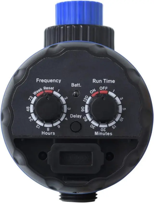 Alt view image 7 of 10 - vidaXL Water Timer Watering Hose Timer with Single Outlet and Ball Valves