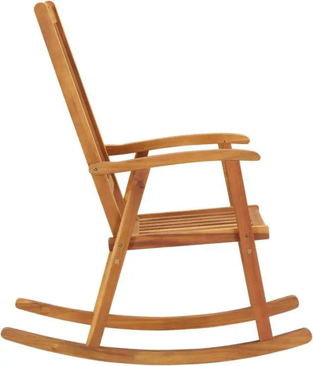 Alt view image 10 of 13 - vidaXL Rocking Chair Outdoor Rocking Chair for Garden Balcony Solid Wood Acacia