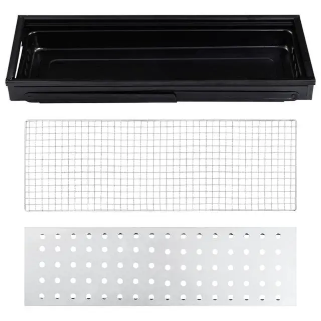 Alt view image 6 of 13 - vidaXL Portable Camping BBQ Grill Steel 23.6"x8.9"x13"