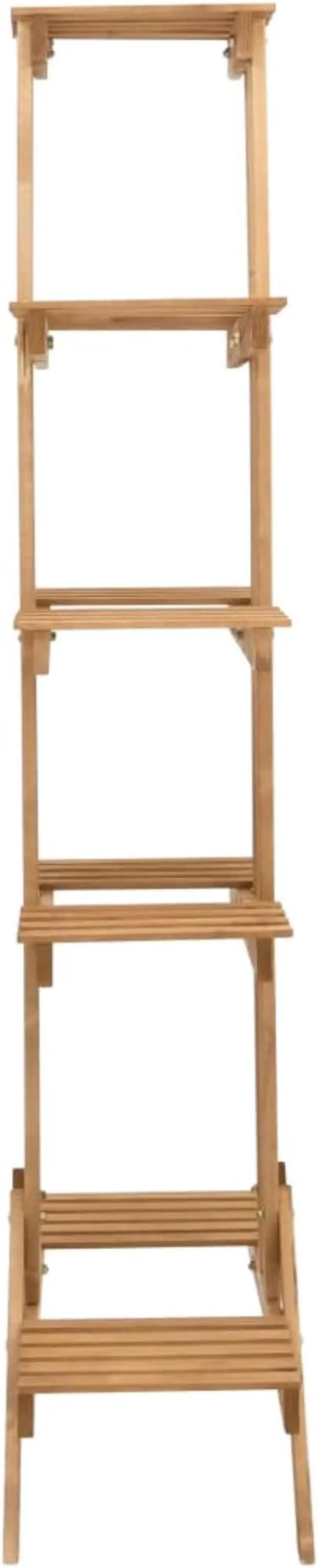 Alt view image 5 of 11 - vidaXL 5-Tier Plant Rack Stand Shelves Flower Pot Stand for Indoor and Outdoor