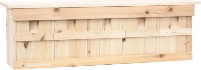 Alt view image 5 of 15 - vidaXL Sparrow House Nest Box with 5 Rooms for Outdoor Garden Solid Wood Fir