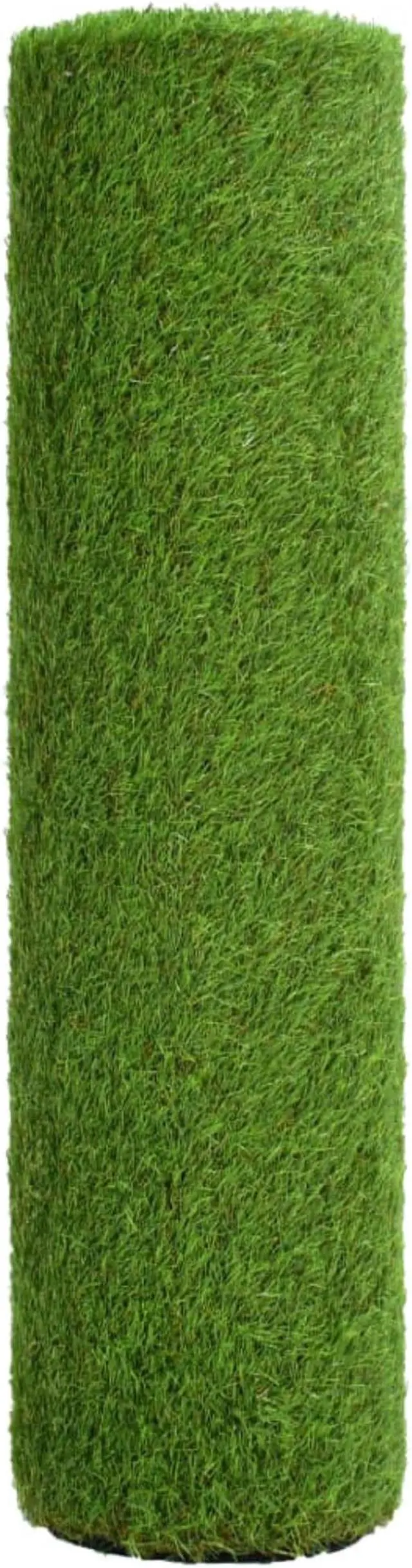 Alt view image 6 of 9 - vidaXL Artificial Grass Fake Grass Artificial Turf Carpet 3.3'x32.8'/1.6" Green