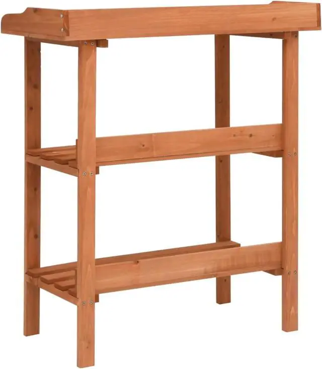 Alt view image 8 of 15 - vidaXL 3-Tier Plant Rack Stand Shelves Flower Pot Stand for Indoor and Outdoor