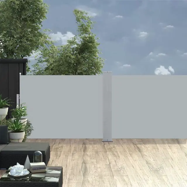 Alt view image 9 of 20 - vidaXL Retractable Side Awning Anthracite 39.4"x393.7" Sunshade Privacy Screen