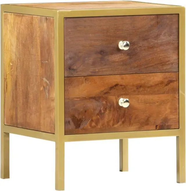 Alt view image 5 of 15 - vidaXL Cabinet Drawer Dresser Side End Table for Bedroom Solid Wood Mango