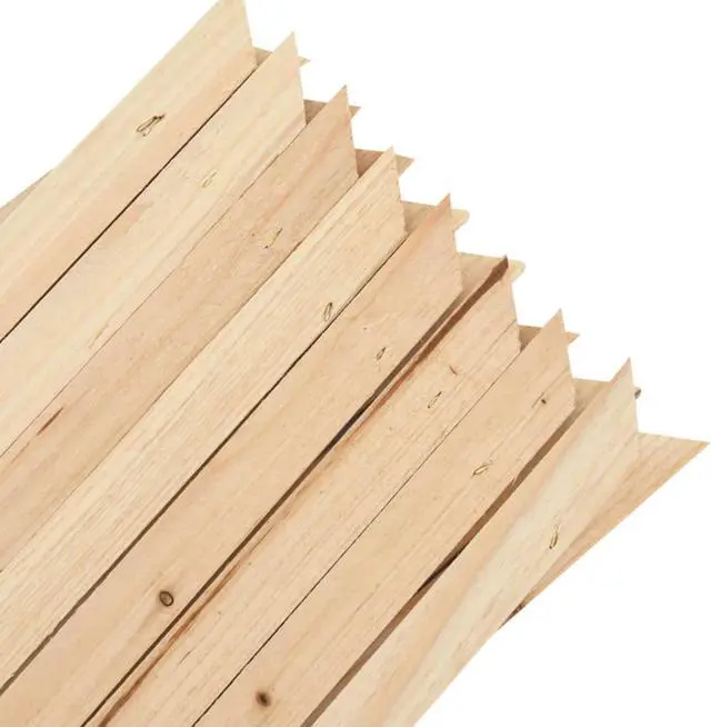 Alt view image 5 of 16 - vidaXL Trellis Fences Garden Trellis Lattice Fence 5 Pcs Firwood 70.9"x23.6"