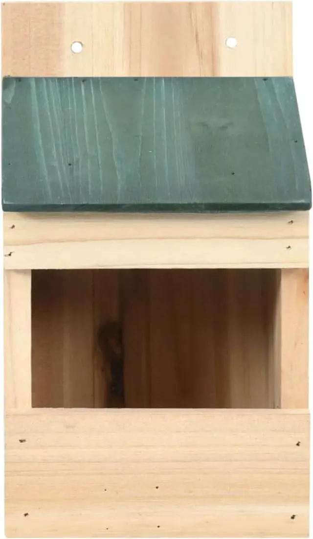 Alt view image 7 of 15 - vidaXL 4x Firwood Bird Houses 4.7"x6.3"x7.9" Bird Nesting Box Cage Aviary