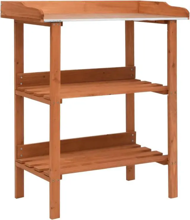 Alt view image 5 of 15 - vidaXL 3-Tier Plant Rack Stand Shelves Flower Pot Stand for Indoor and Outdoor