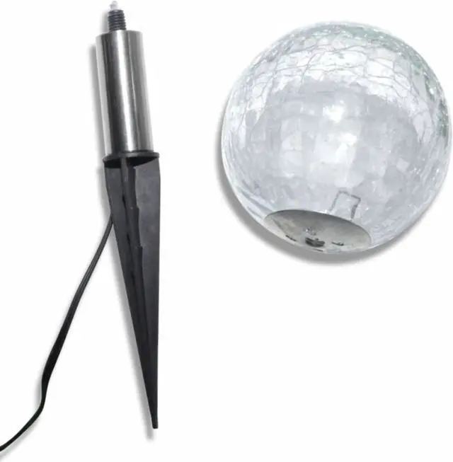 Alt view image 6 of 13 - vidaXL Outdoor Pathway Light LED Solar Walkway Light with Ground Spike 3 pcs