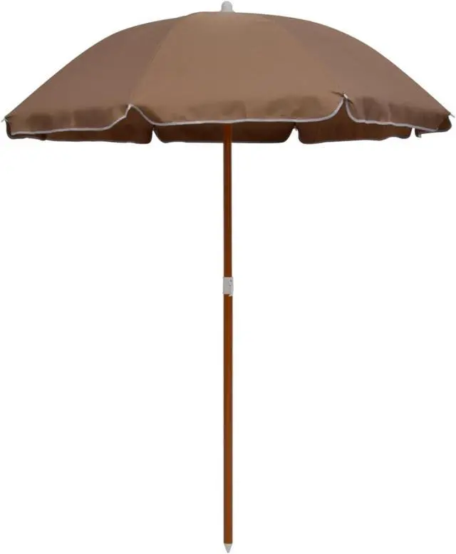Alt view image 6 of 12 - vidaXL Garden Parasol Outdoor Patio Sunshade for Balcony Backyard Deck Taupe