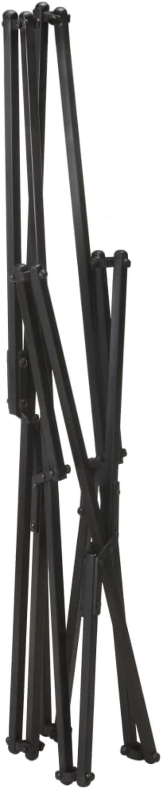 Alt view image 5 of 15 - vidaXL Foldable Butterfly Chair Black Real Leather