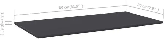 Alt view image 10 of 12 - vidaXL Floating Shelf Wall Mounted Bookshelf Board 4 Pcs Gray Engineered Wood