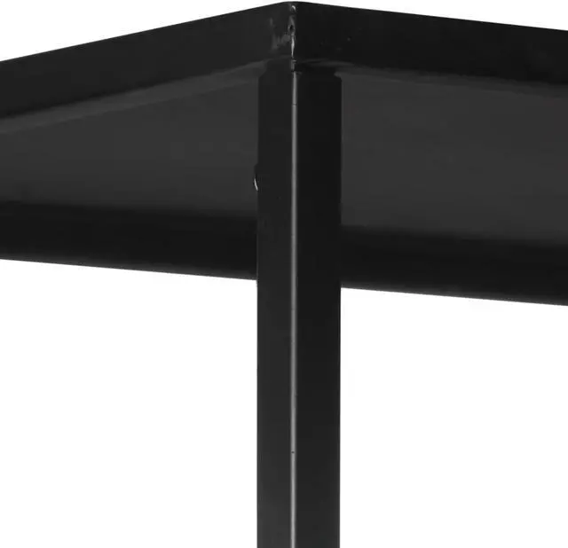 Alt view image 13 of 13 - vidaXL Bookshelf Storage Shelf Shelving Book Cabinet Rough Mango Wood and Iron