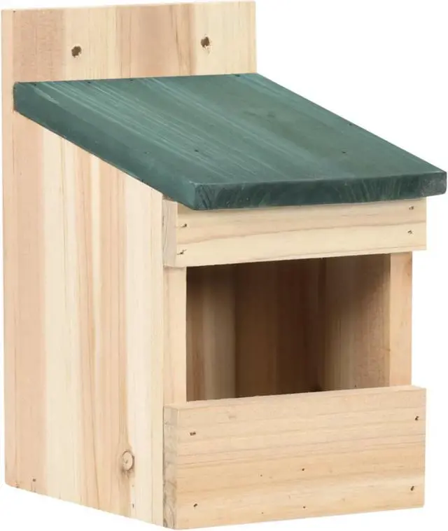 Alt view image 6 of 15 - vidaXL 4x Firwood Bird Houses 4.7"x6.3"x7.9" Bird Nesting Box Cage Aviary