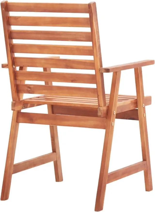 Alt view image 5 of 11 - vidaXL Outdoor Dining Chairs 6 pcs Solid Acacia Wood