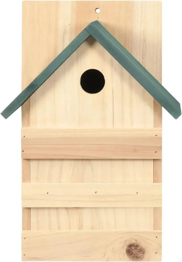 Alt view image 10 of 16 - vidaXL Bird House 4 Pcs Wooden Bird House for Finch Bluebird Solid Wood Fir