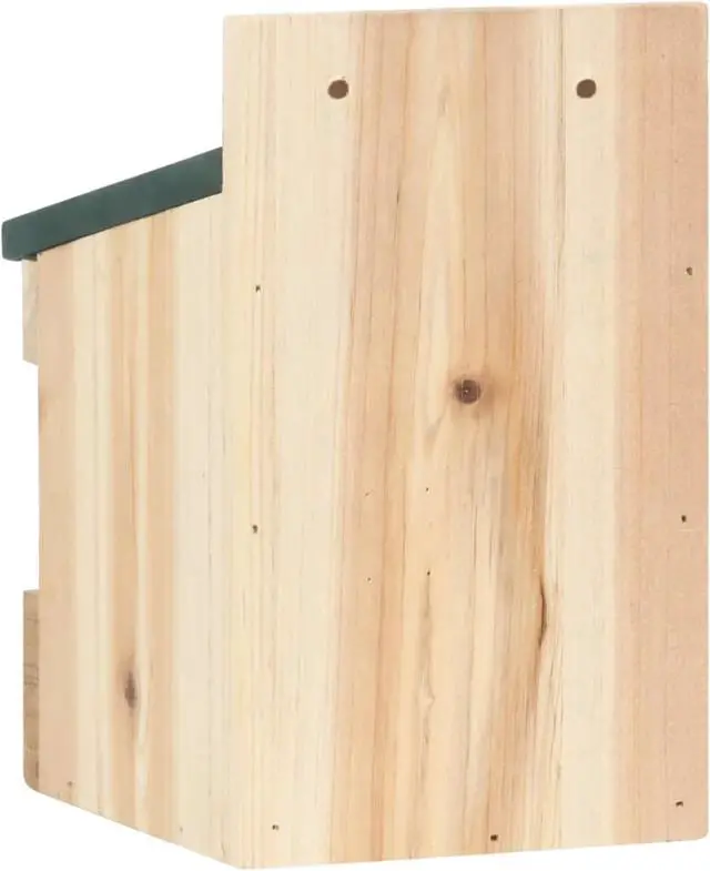 Alt view image 9 of 15 - vidaXL 4x Firwood Bird Houses 4.7"x6.3"x7.9" Bird Nesting Box Cage Aviary