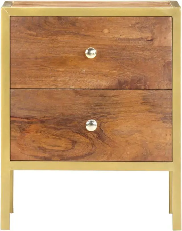 Alt view image 7 of 15 - vidaXL Cabinet Drawer Dresser Side End Table for Bedroom Solid Wood Mango