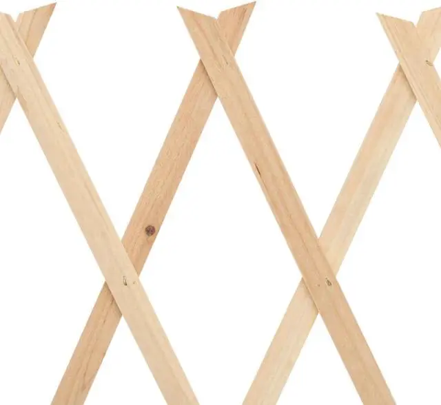 Alt view image 6 of 16 - vidaXL Trellis Fences Garden Trellis Lattice Fence 5 Pcs Firwood 70.9"x23.6"