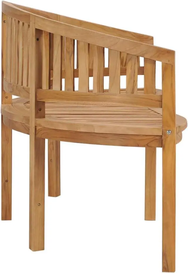 Alt view image 3 of 18 - vidaXL Folding Chairs 2 pcs Solid Teak Wood and Fabric Cream White