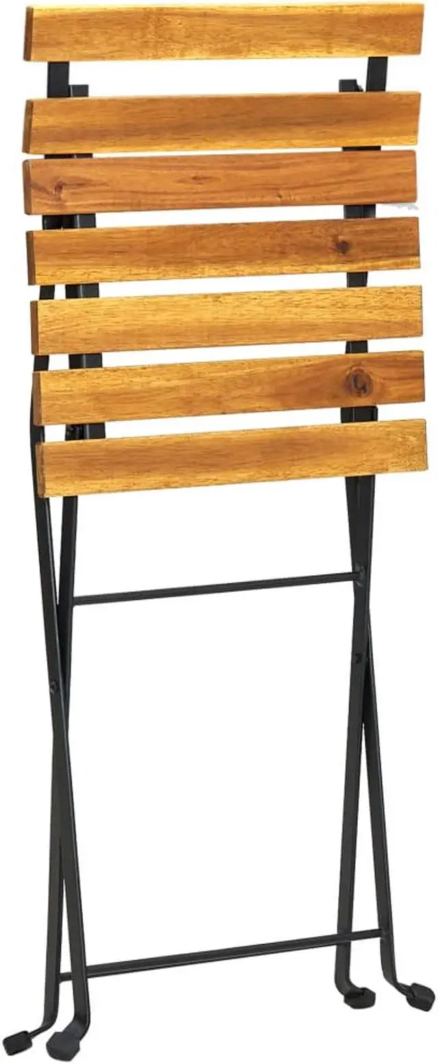 Alt view image 6 of 13 - vidaXL Folding Bistro Chair 4 pcs Solid Acacia Wood