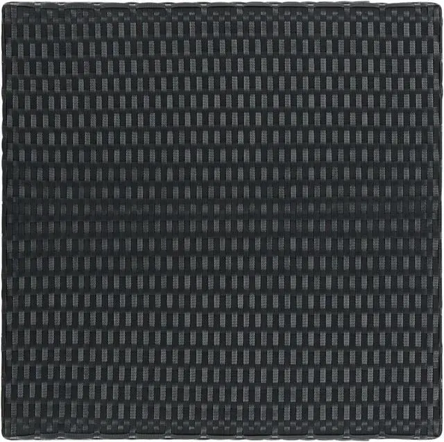 Alt view image 3 of 11 - vidaXL Bar Table Outdoor Pub Table Bistro Counter Height Table PE Rattan Black