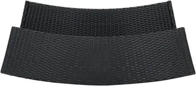 Alt view image 6 of 12 - vidaXL 3 Piece Garden Bar Set with Cushions Black