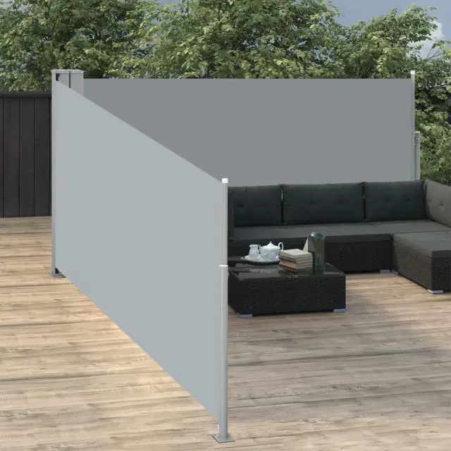 Alt view image 10 of 20 - vidaXL Retractable Side Awning Anthracite 39.4"x393.7" Sunshade Privacy Screen