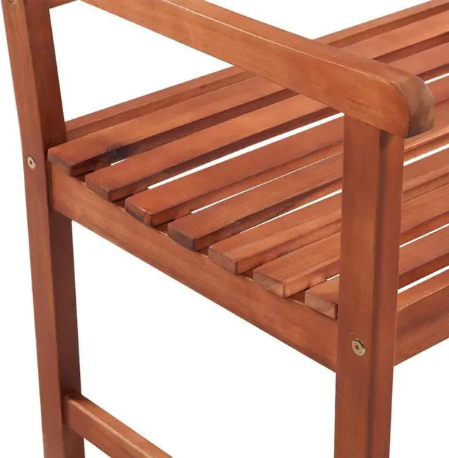 Alt view image 4 of 13 - vidaXL Garden Bench with Cushion 47.2" Solid Acacia Wood