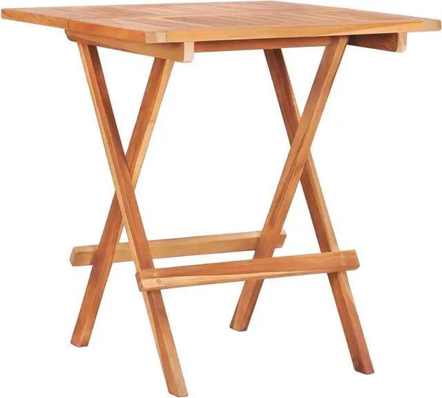 Alt view image 9 of 18 - vidaXL Patio Bistro Set Outdoor Bistro Table Chair 3 Piece Solid Teak Wood