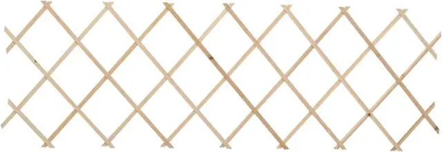 Alt view image 2 of 16 - vidaXL Trellis Fences Garden Trellis Lattice Fence 5 Pcs Firwood 70.9"x23.6"