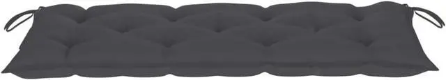 Alt view image 6 of 13 - vidaXL Garden Bench with Cushion 47.2" Solid Acacia Wood