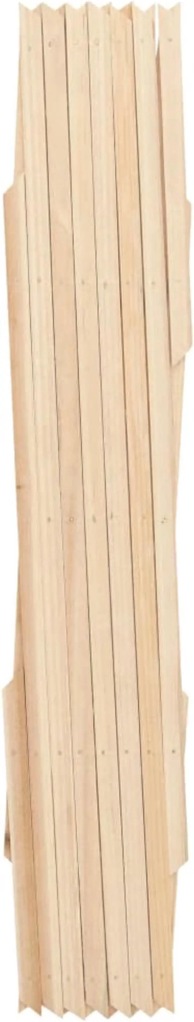 Alt view image 4 of 16 - vidaXL Trellis Fences Garden Trellis Lattice Fence 5 Pcs Firwood 70.9"x23.6"