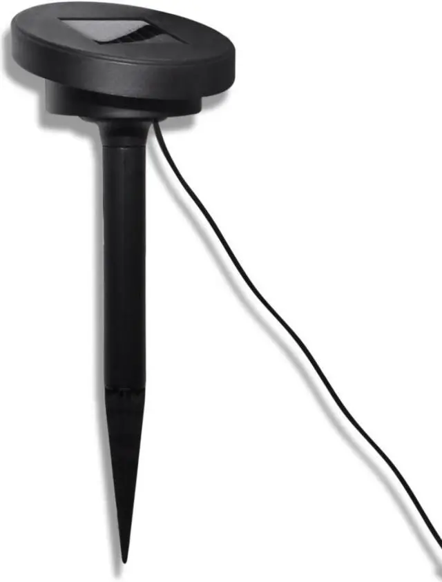 Alt view image 3 of 13 - vidaXL Outdoor Pathway Light LED Solar Walkway Light with Ground Spike 3 pcs