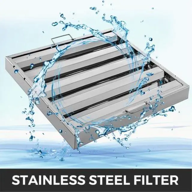 Alt view image 3 of 6 - Commercial Hood Grease Exhaust Filter Baffle 20" X 20" Stainless Steel 6 Pack