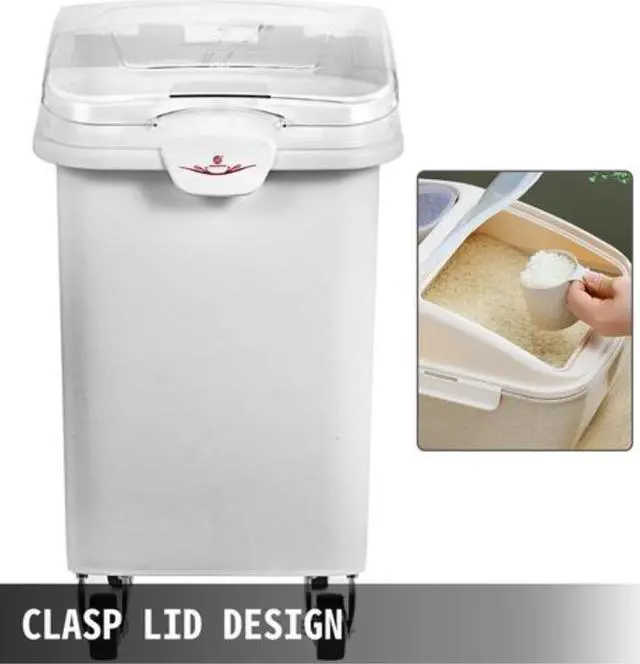 Alt view image 5 of 12 - Ingredient Bin With Casters 21 Gallon Mobile Restaurant Kitchen Flour Bins