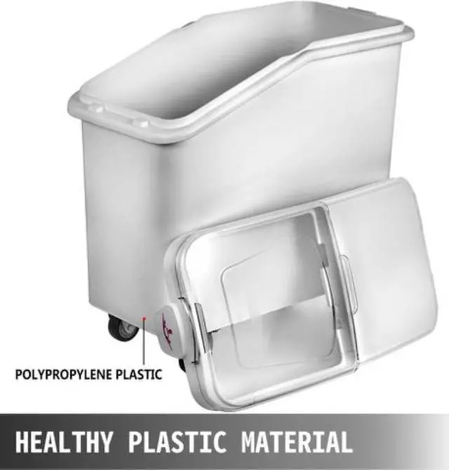 Alt view image 3 of 12 - Ingredient Bin With Casters 21 Gallon Mobile Restaurant Kitchen Flour Bins